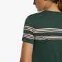 T-Shirt Silicone Stripes femme Kaki