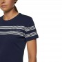 T-Shirt Silicone Stripes femme Marine