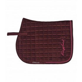 Tapis de selle mixte Kingsland "Oriana" Bordeaux