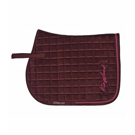 Tapis de selle mixte Kingsland "Oriana" Bordeaux