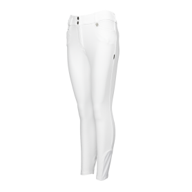 Pantalon de concours taille haute Kingsland "Kadi" Blanc