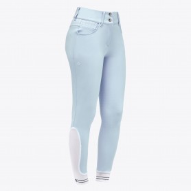 Pantalon CAVALLERIA TOSCANA Taille Haute "Motifs" Pastel Blue