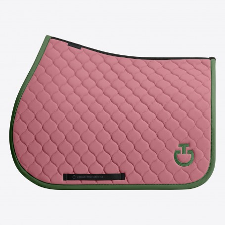Tapis CAVALLERIA TOSCANA "Circular" Candy Pink/ Forest Green