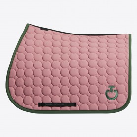 Tapis CAVALLERIA TOSCANA "Circle jumping" Candy Pink/ Forest Green