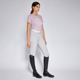 T-Shirt "Double Orbit" Cavalleria Toscana Rose Sakura femme