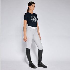 T-Shirt "Double Orbit" Cavalleria Toscana Marine femme