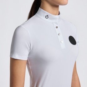 Polo concours Cavalleria Toscana Blanc