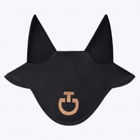Bonnet en jersey CAVALLERIA TOSCANA Noir logo Mocca