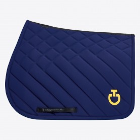 Tapis CAVALLERIA TOSCANA "Diamond and Lines" Midnight Blu/ Miel
