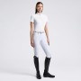Chemise de concours Cavalleria Toscana "Perforated Jersey Insert" blanche