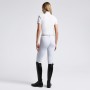 Chemise de concours Cavalleria Toscana "Perforated Jersey Insert" blanche