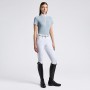 Chemise de concours Cavalleria Toscana "Perforated Jersey Insert" Sky Blu