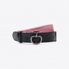 Ceinture Élastique et Cuir CAVALLERIA TOSCANA Rose Sakura