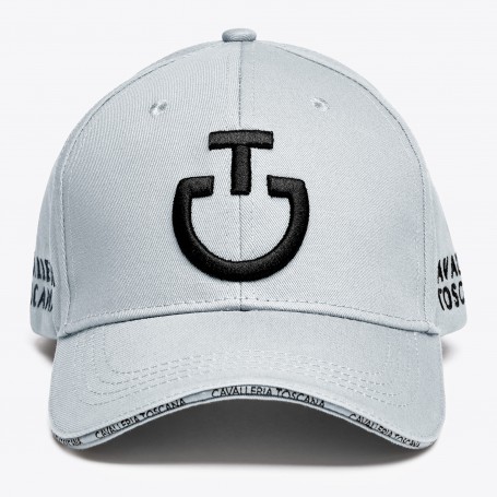 Casquette CAVALLERIA TOSCANA Light Grey Logo Noir