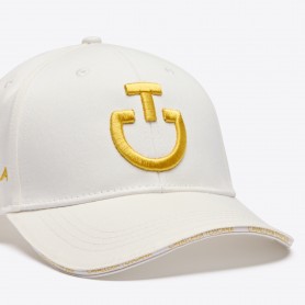 Casquette CAVALLERIA TOSCANA Blanche Logo Miel