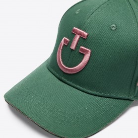 Casquette CAVALLERIA TOSCANA Forest Green logo Candy Pink