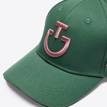Casquette CAVALLERIA TOSCANA Forest Green logo Candy Pink