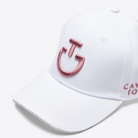 Casquette CAVALLERIA TOSCANA Blanche logo Candy Pink