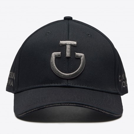 Casquette CAVALLERIA TOSCANA Noire logo Anthracite