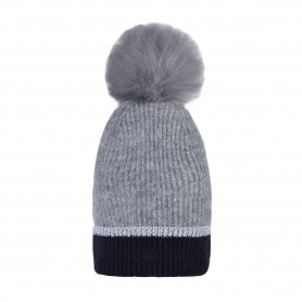 Bonnet Fin à Pompon Kingsland "STACY" Gris