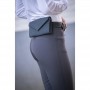 Pochette Téléphone en Cuir Perforé PÉNÉLOPE Noir