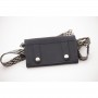 Pochette Téléphone en Cuir Perforé PÉNÉLOPE Noir