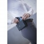 Pochette Téléphone en Cuir Perforé PÉNÉLOPE Noir