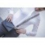 Pochette Téléphone en Cuir Perforé PÉNÉLOPE Noir