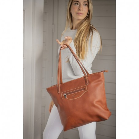 Sac en Cuir "Toti" PÉNÉLOPE Cognac