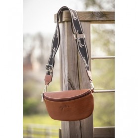 Sac Banane en Cuir "Smile" PÉNÉLOPE Cognac