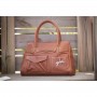 Sac A Main en Cuir "Maelys" PÉNÉLOPE Cognac