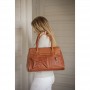 Sac A Main en Cuir "Maelys" PÉNÉLOPE Cognac