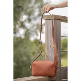 Sac en Cuir "Laly" PÉNÉLOPE Cognac