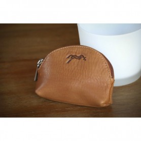 Porte-Monnaie en Cuir PÉNÉLOPE Cognac