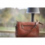 Sac A Main en Cuir "Clémentine" PÉNÉLOPE Cognac