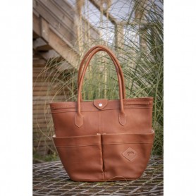 Sac en Cuir "Maisons-Laffitte" PÉNÉLOPE Cognac