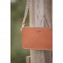 Sac Bandoulière en Cuir "Lizzie" PÉNÉLOPE Cognac