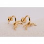 Boucles d'Oreilles Créoles "Léonie" PÉNÉLOPE Plaqué Or