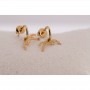 Boucles d'Oreilles Créoles "Léonie" PÉNÉLOPE Plaqué Or