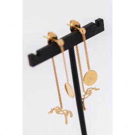 Pendants d'Oreilles "Yona" PÉNÉLOPE Plaqué Or