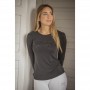 T-Shirt Manches Longues PÉNÉLOPE "Lovely" Anthracite