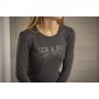 T-Shirt Manches Longues PÉNÉLOPE "Lovely" Anthracite