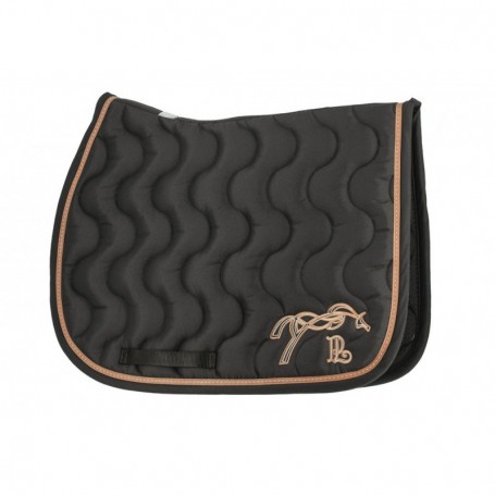 Tapis de selle "Classique" PENELOPE Noir/ Caramel