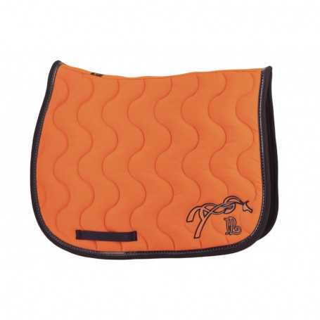Tapis de selle "Classique" PENELOPE Orange/ Marine