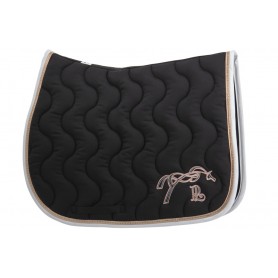 Tapis de selle "Classique" PENELOPE Noir/ Rose