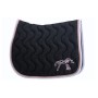 Tapis de selle "Classique" PENELOPE Marine/ Rose