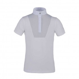 Polo concours KINGSLAND fille "Demi" Blanc