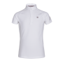 Polo concours KINGSLAND fille "Classic" Blanc
