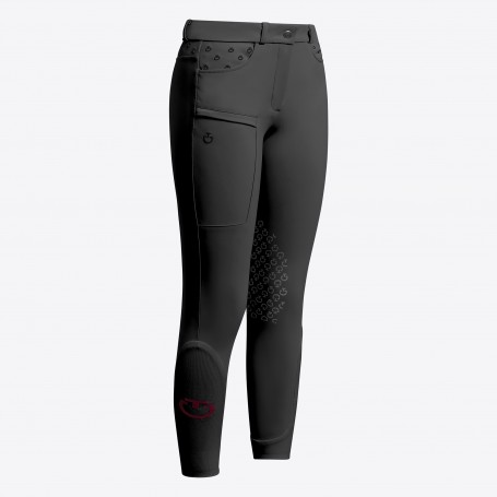 Pantalon d'Équitation "Embroidery" Cavalleria Toscana Noir