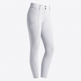 Pantalon CAVALLERIA TOSCANA "Perforated Inserts" Blanc